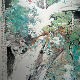 Scattered across the ground in golden hues